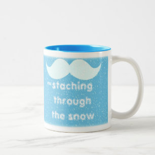 'Staching Through the Snow Two-Tone Coffee Mug