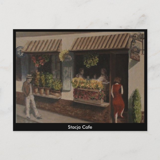 Stacja Cafe, Poznan (Poland) Postcard (Front)