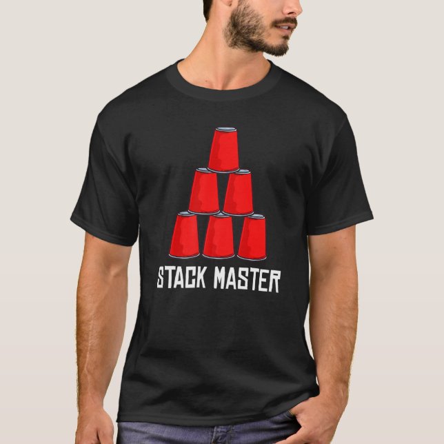 Stack Master  Speed Stacks Stacking Cup T-Shirt (Front)