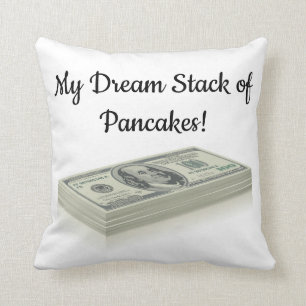 Stack of 100 Dollar Bills Throw Pillow