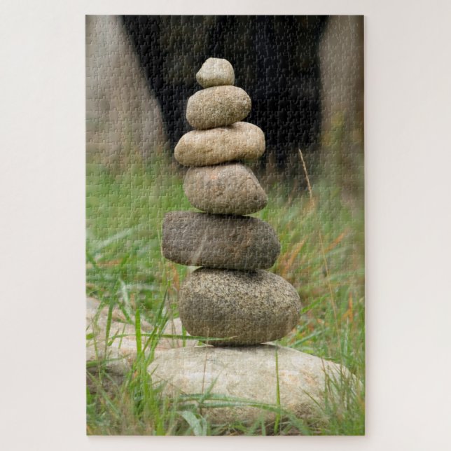 Stack Of Balanced Rocks Jigsaw Puzzle (Vertical)