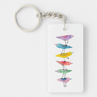 Stack of Birds Keychain