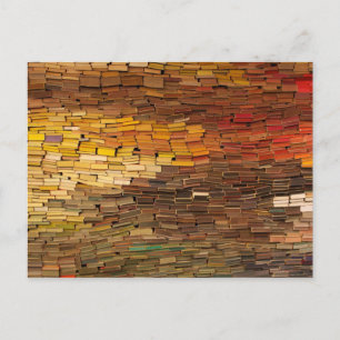 Stack of Books Calendar Postcard