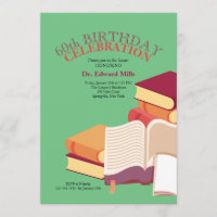 Stack of Books Invitation