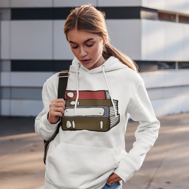 Stack of Books Library Reading Hoodie (Creator Uploaded)
