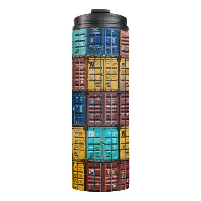 Stack of cargo trailer thermal tumbler (Front)