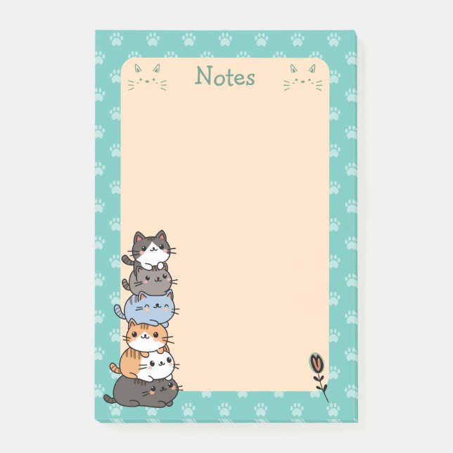 Stack Of Cats Custom Notes (Front)