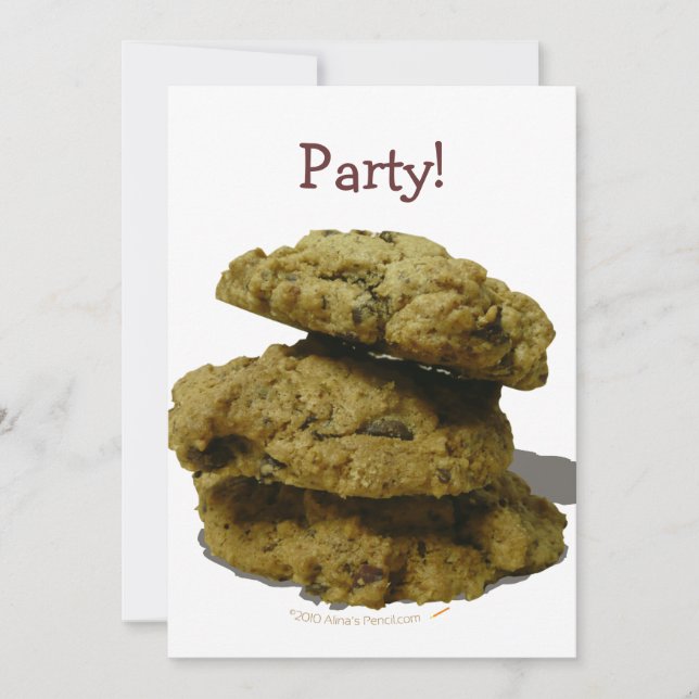 Stack of Cookies Cookie Lovers Invitation (Front)