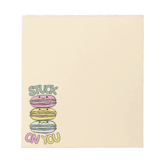 Stack of Cute Kawaii Macarons Notepad