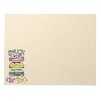 Stack of Cute Kawaii Macarons Notepad