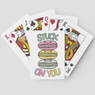 Stack of Cute Kawaii Macarons Playing Cards