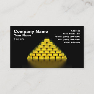 Stack of Gold Bars Business Card