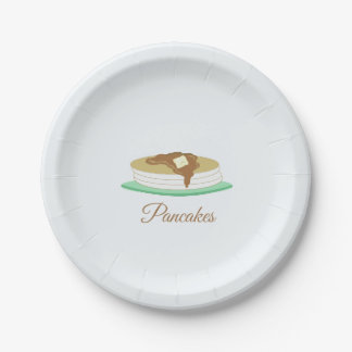 Stack of Pancakes Paper Plate