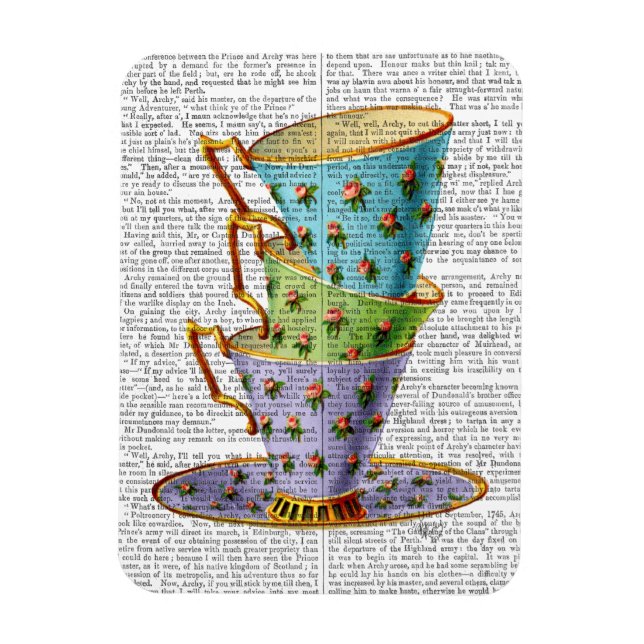 Stack Of Three Vintage Teacups Magnet (Vertical)