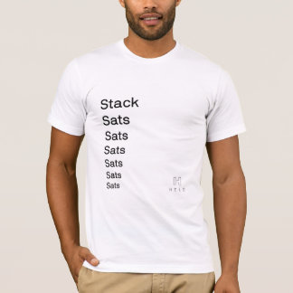 Stack Sats White T-Shirt