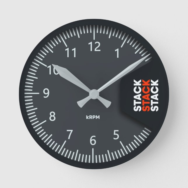 Stack Tachometer Clock (Front)