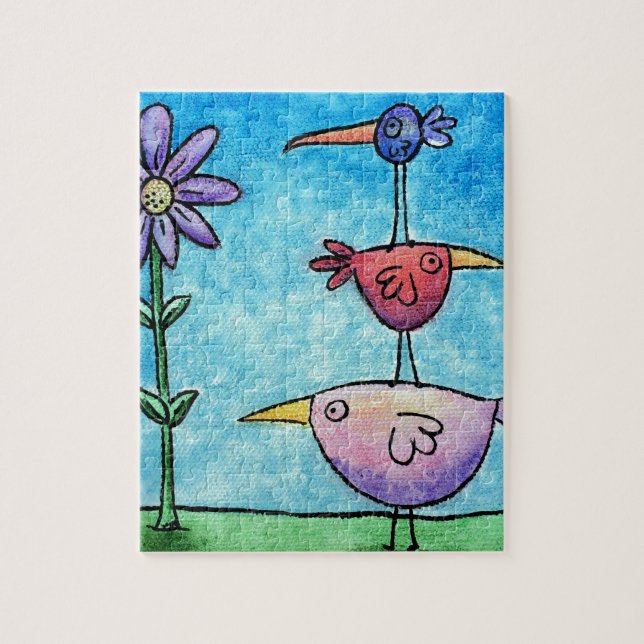 Stacked Birds Jigsaw Puzzle (Vertical)