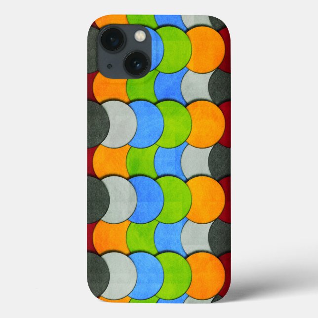 Stacked Circles-Textured by Shirley Taylor  Case-Mate iPhone Case (Back)