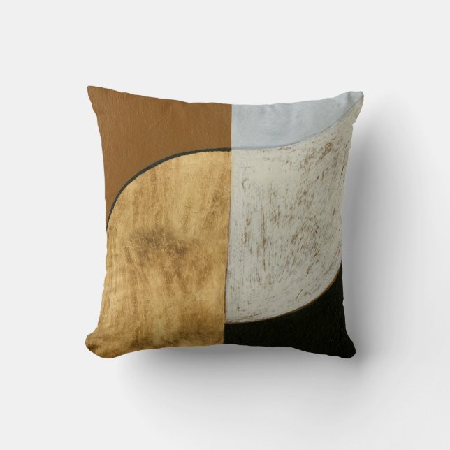Stacked Coins II Throw Pillow (Front)