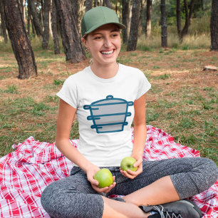 Stacked Cooking Pots Icon T-Shirt
