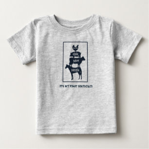 Stacked Farm Animals Personalized Birthday Baby T-Shirt