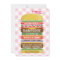Stacked Hamburger Girl Baby Shower Barbecue
