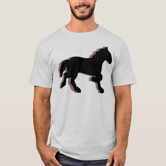 stacked horses T-Shirt (Front)