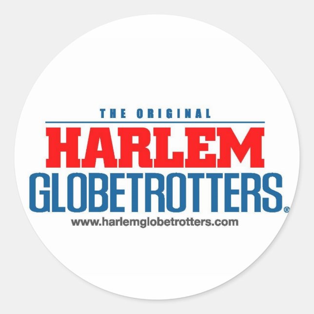 stacked logo colour with web site classic round sticker (Front)