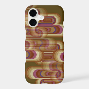 Stacked Mod Purple Retro Glow Pods Abstract Art