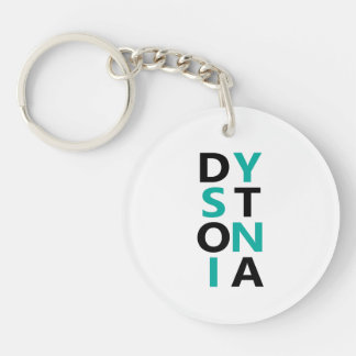 Stacked Modern Dystonia Keychain
