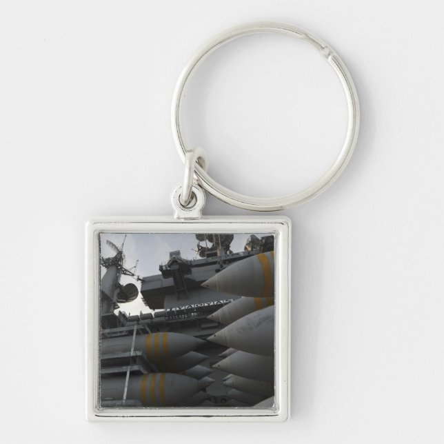 Stacked ordnance ready to be loaded keychain (Front)
