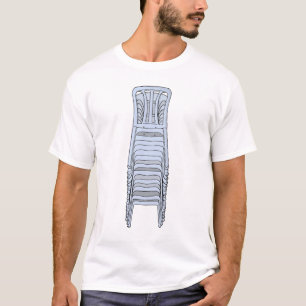 Stacked Plastic Monobloc Chairs T-Shirt