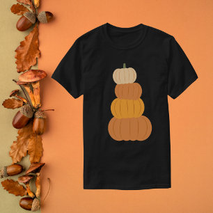 Stacked Pumpkins Fall Autumn T-Shirt