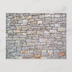 Stacked Rock Wall Postcard