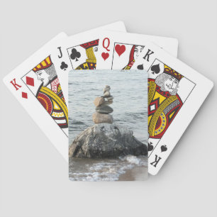 Stacked Stoned Playing Cards