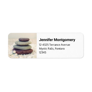 Stacked Stones Meditative Cairn Address