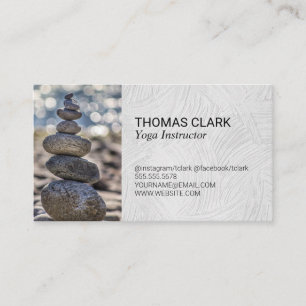 Stacked Stones   Zen   Yoga Business Card