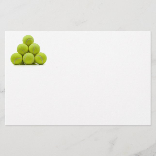 Stacked Tennis Balls Stationery (Front)