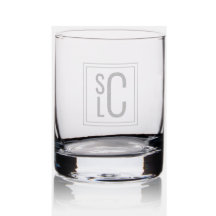 Stacked Three Initial Modern Men's Monogram