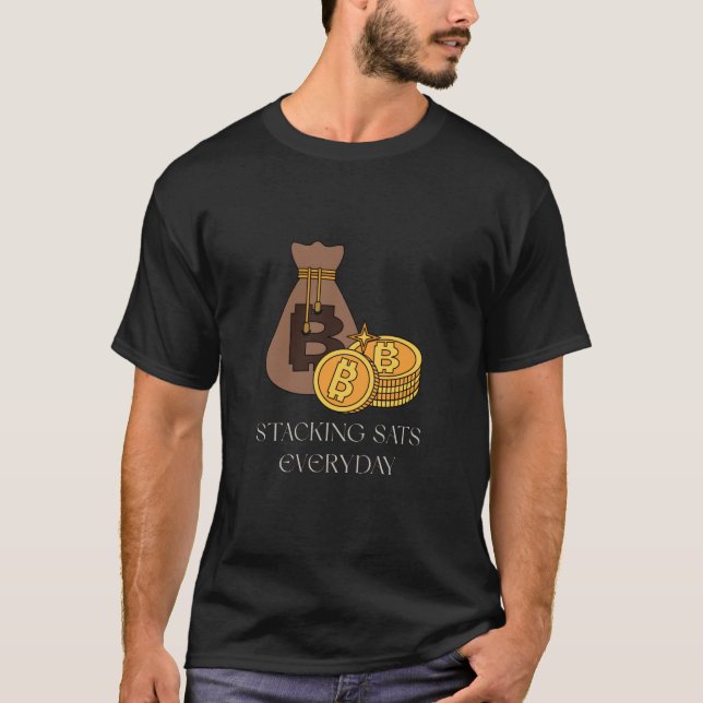 Stacking Sats Everyday T-Shirt (Front)