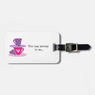 Stacking Teacups Luggage Tag