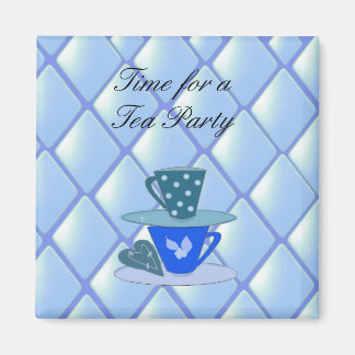 Stacking Teacups - Tea Party Magnet