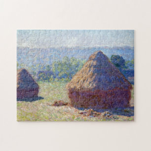 Stacks of Wheat (End of Summer), Monet Jigsaw Puzzle