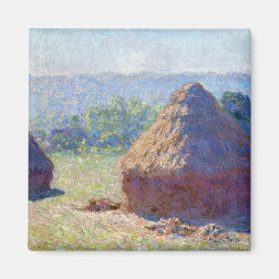 Stacks of Wheat (End of Summer), Monet Magnet