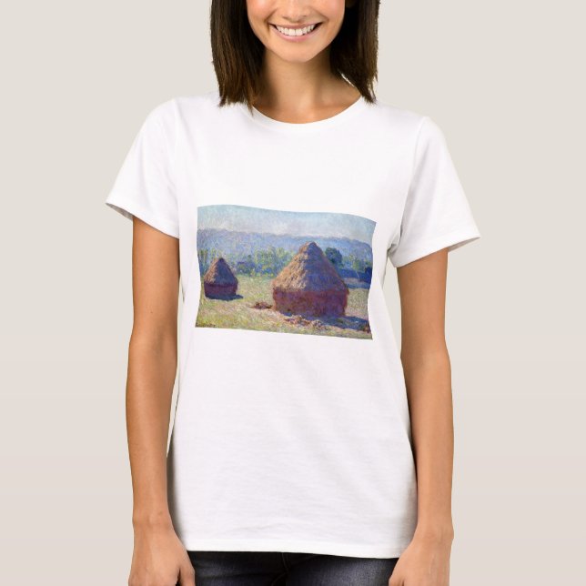Stacks of Wheat (End of Summer), Monet T-Shirt (Front)
