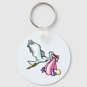Stacy Stork Keychain