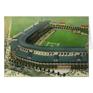Stade de baseball vintage, Vue aérienne