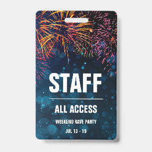Staff All Access Event Pass   Fireworks Finale Badge