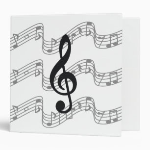 Staff and Treble Clef Binder