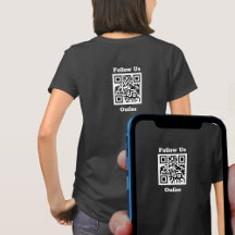 Staff Clothing. Follow Us Online. QR Code on a